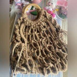 KKIBO Macrame Market Bag Brown